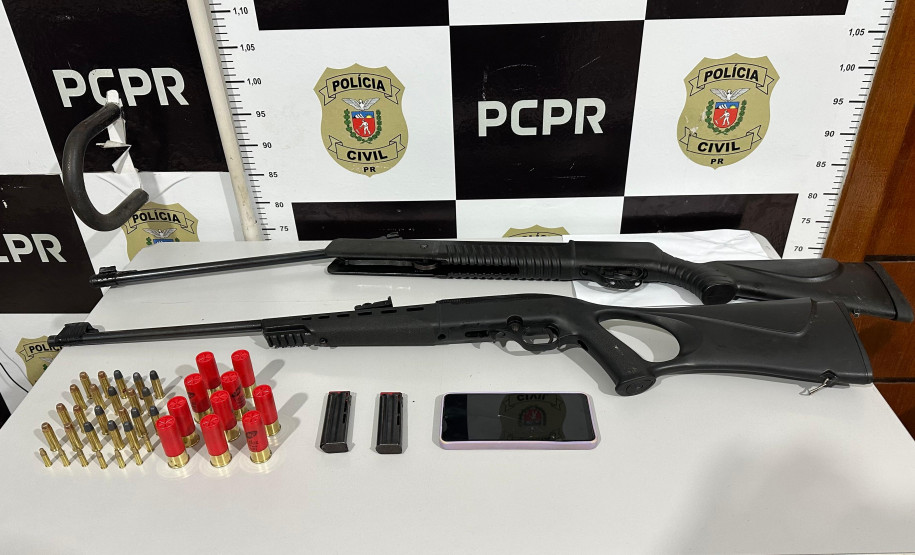 PCPR prende dois homens e apreende armas e munições durante operação em Irati
