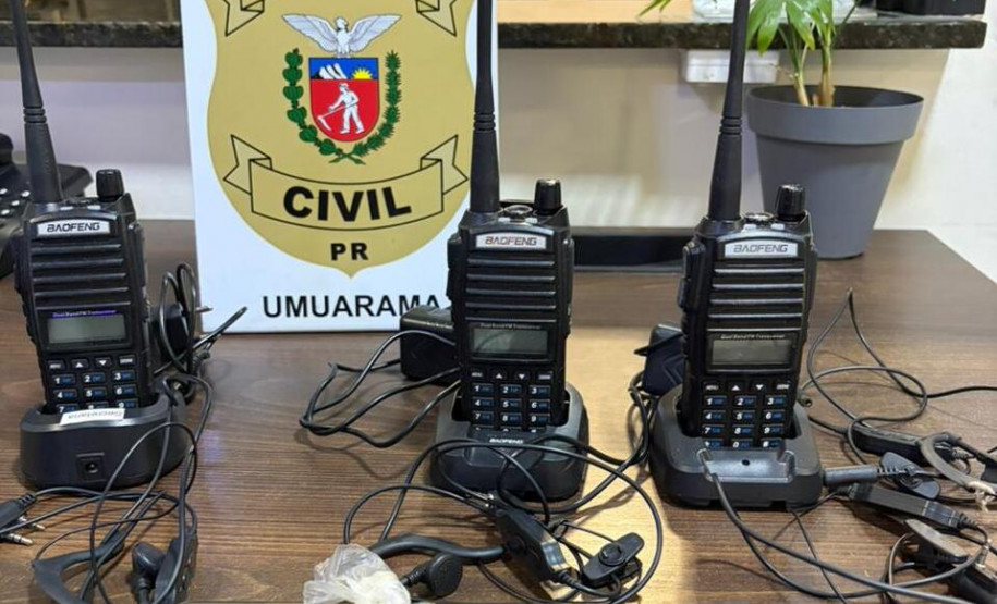 PCPR prende homem por receptação e apreende rádios comunicadores em Umuarama