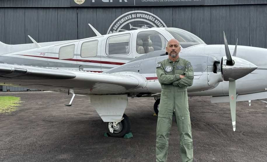 Com seu primeiro comandante de avião, PCPR intensifica uso de aeronave de asa fixa
