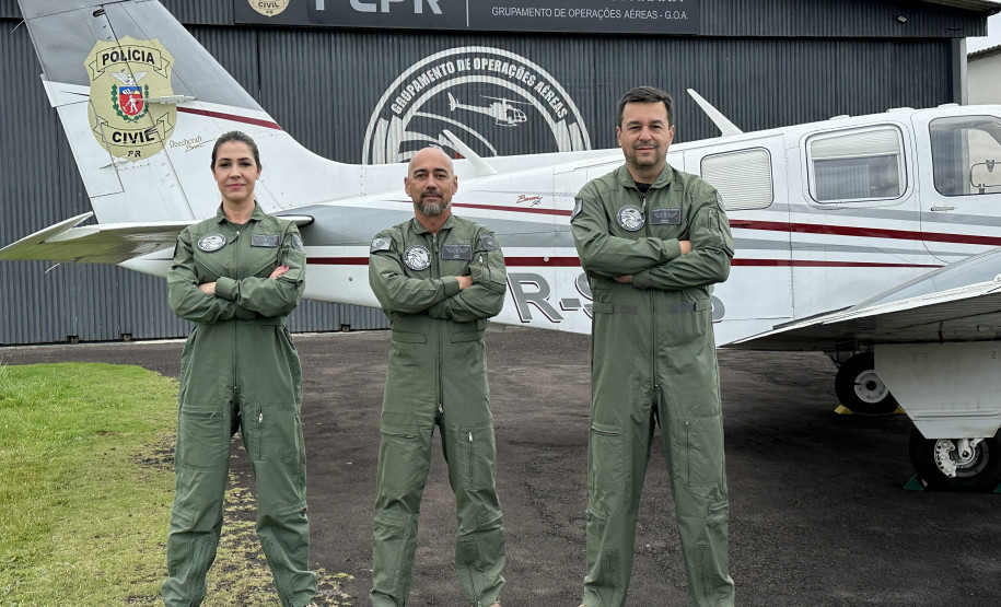 Com seu primeiro comandante de avião, PCPR intensifica uso de aeronave de asa fixa