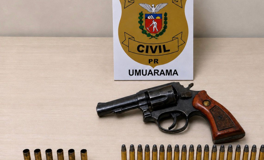 PCPR apreende adolescente com arma de fogo e munições em Umuarama