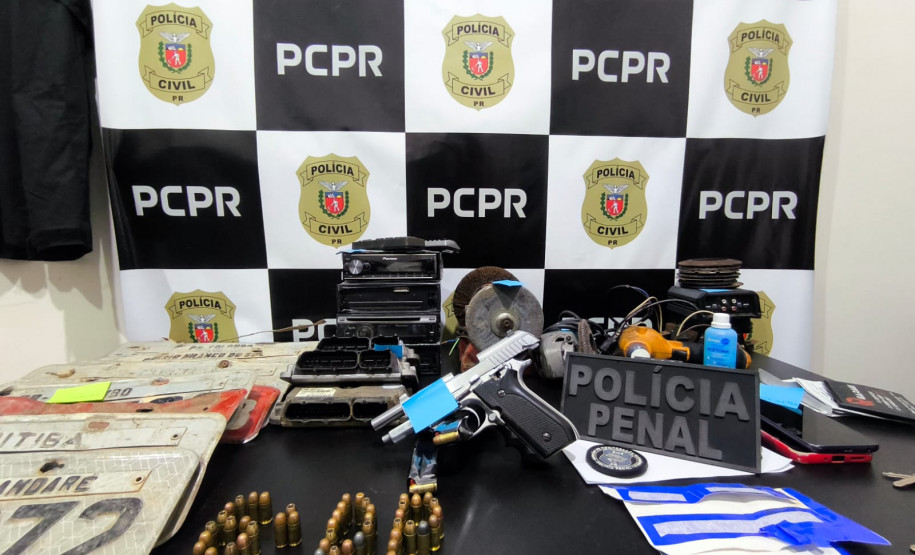 PCPR e PPPR prendem dois homens e descobrem oficina clandestina de adulteração de veículos em Contenda