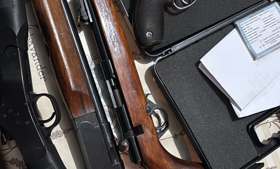 PCPR prende seis pessoas e apreende arsenal durante operação contra comércio ilegal de armas