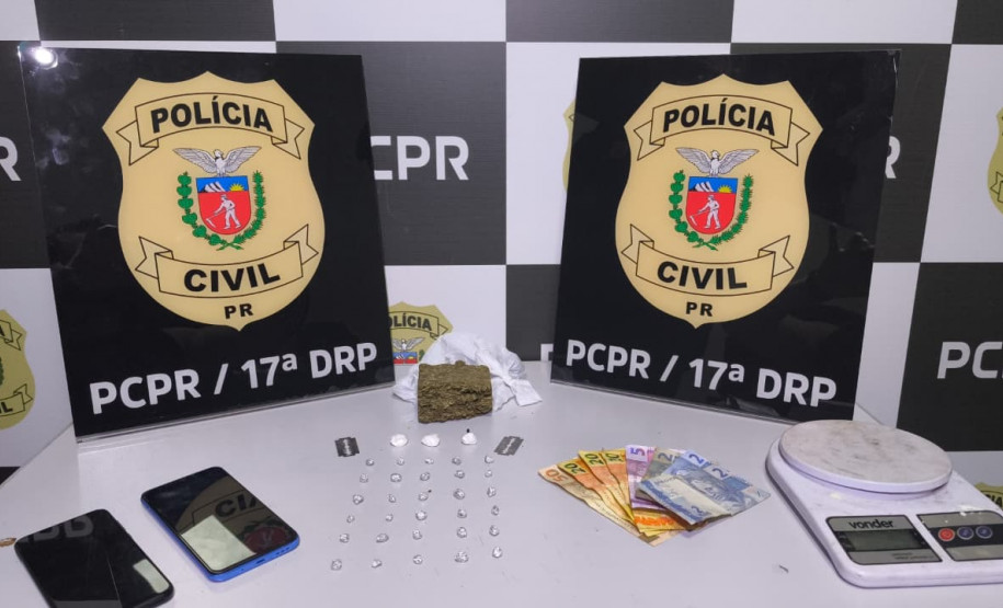 PCPR prende homem e apreende adolescente por tráfico de drogas em Tuneiras do Oeste