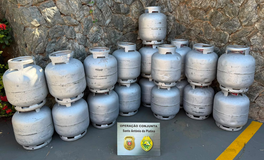 PCPR e PMPR prendem homem por depósito clandestino de botijões de gás em Santo Antônio da Platina