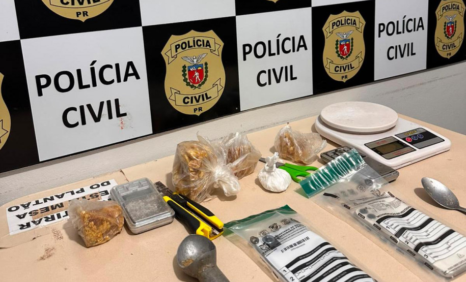 PCPR prende um casal em flagrante por tráfico de drogas em Paranavaí