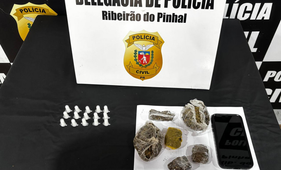 PCPR prende homem e apreende cocaína e maconha durante ação em Ribeirão do Pinhal