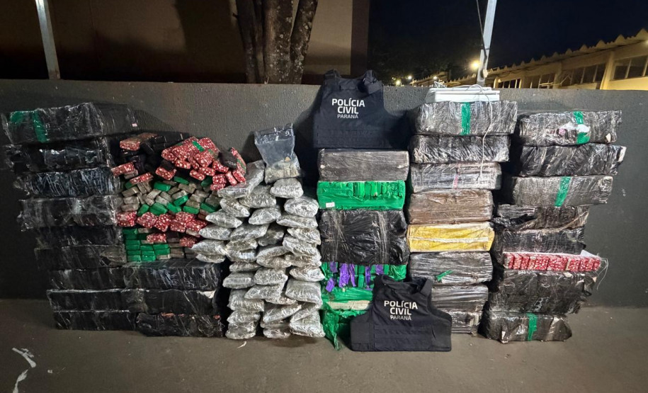 PCPR apreende mais de 825 quilos de maconha em Foz do Iguaçu