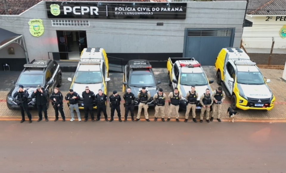 PCPR e PMPR prendem três homens e apreendem arma de fogo e munições em Congonhinhas