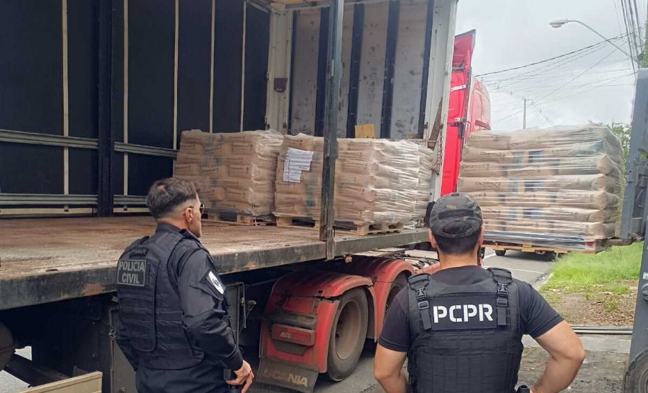 PCPR recupera carga de produto químico avaliada em R$ 314 mil e prende dois homens em Castro