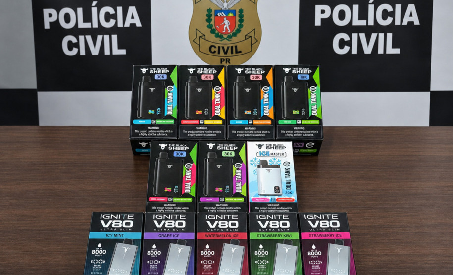 PCPR prende homem por comercialização de cigarros eletrônicos em Campo Largo