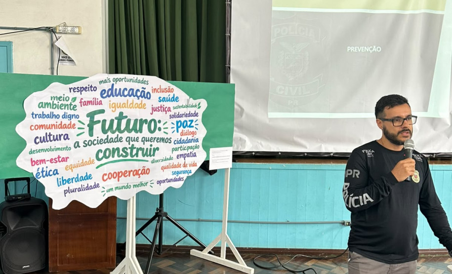 PCPR promove palestras sobre combate à violência doméstica para 300 estudantes em São Mateus do Sul