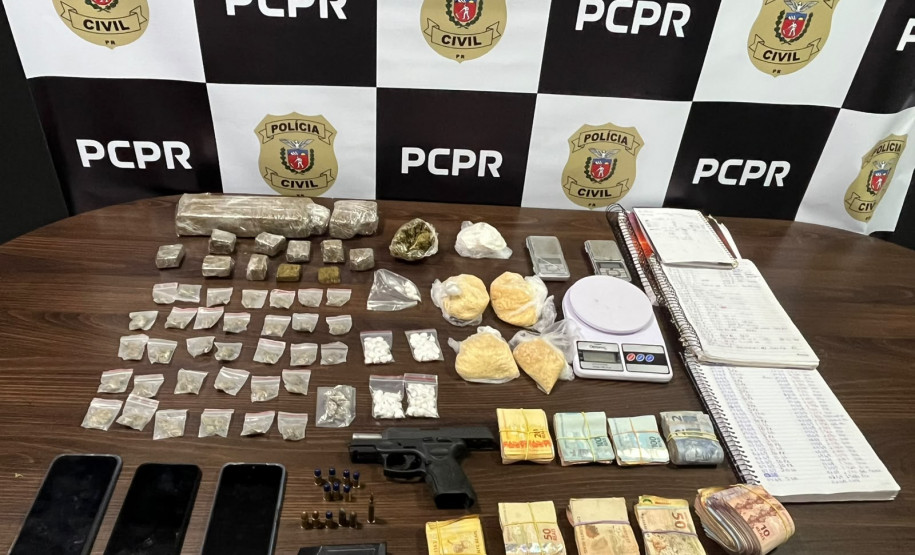 PCPR prende homem por tráfico de drogas e apreende dois adolescentes em Fazenda Rio Grande
