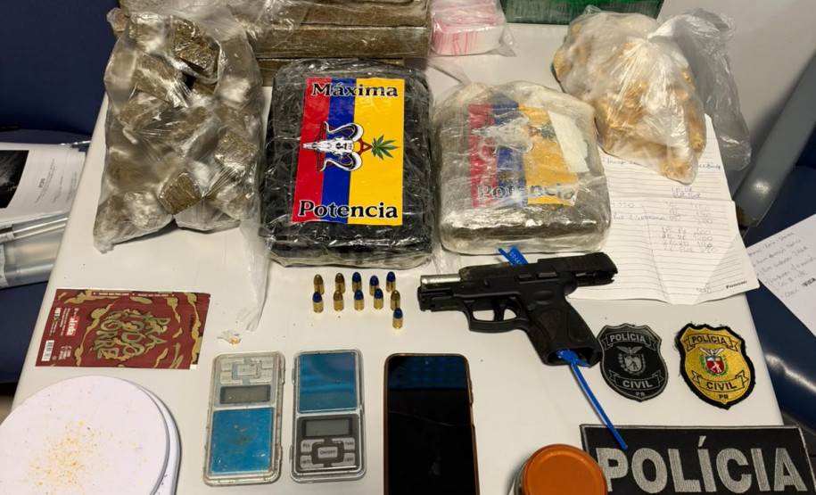 PCPR e PMPR prendem duas pessoas e apreende 16 quilos de drogas em operação contra o tráfico em Curitiba