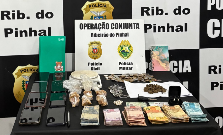 PCPR e PMPR prendem três pessoas por tráfico de drogas em Ribeirão do Pinhal