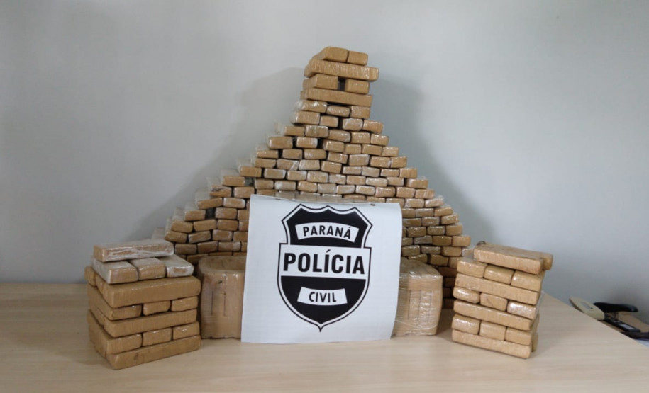 PCPR apreende mais de 200 quilos de maconha em Cascavel