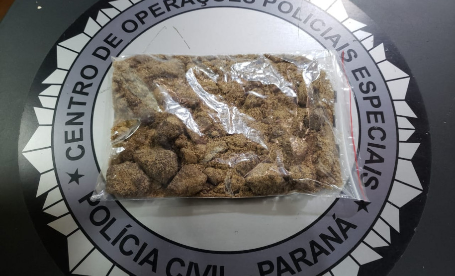 PCPR prende suspeito de tráfico de drogas com droga avaliada em R$ 100 mil