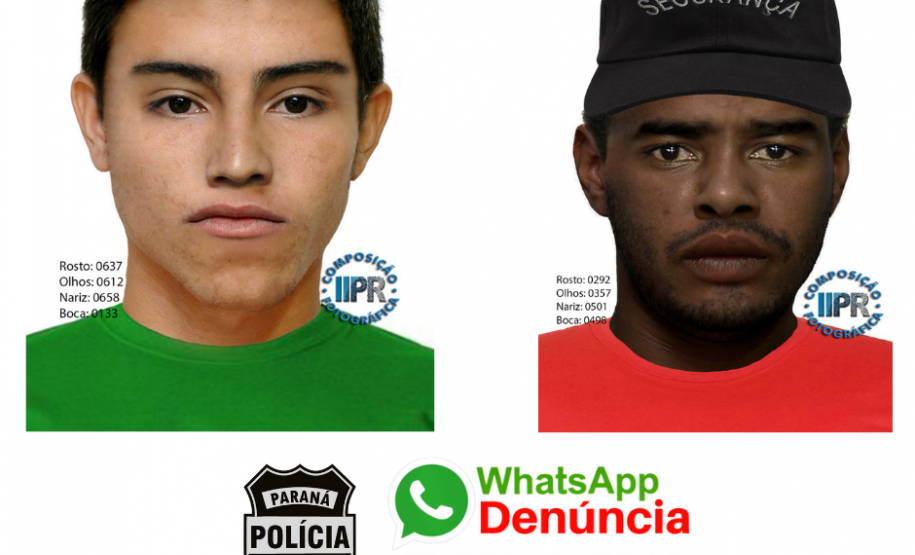 PCPR divulga retratos falados de envolvidos em sequestro