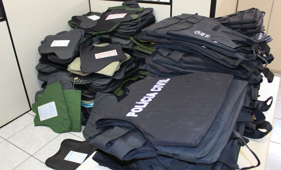 PCPR destrói cerca de 700 coletes balísticos vencidos