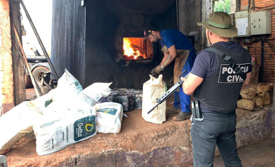 Polícia Civil incinera drogas em Santa Terezinha de Itaipu Polícia Civil incinera drogas em Santa Terezinha de Itaipu