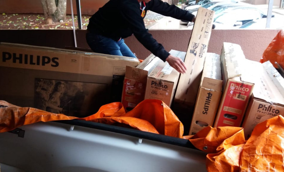 PCPR recupera 16 televisores furtados em loja de Céu Azul