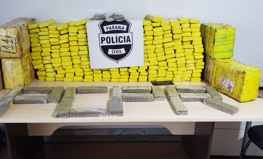 PCPR apreende 283 quilos de maconha e prende trio envolvido com distribuição de drogas no Oeste do Estado
