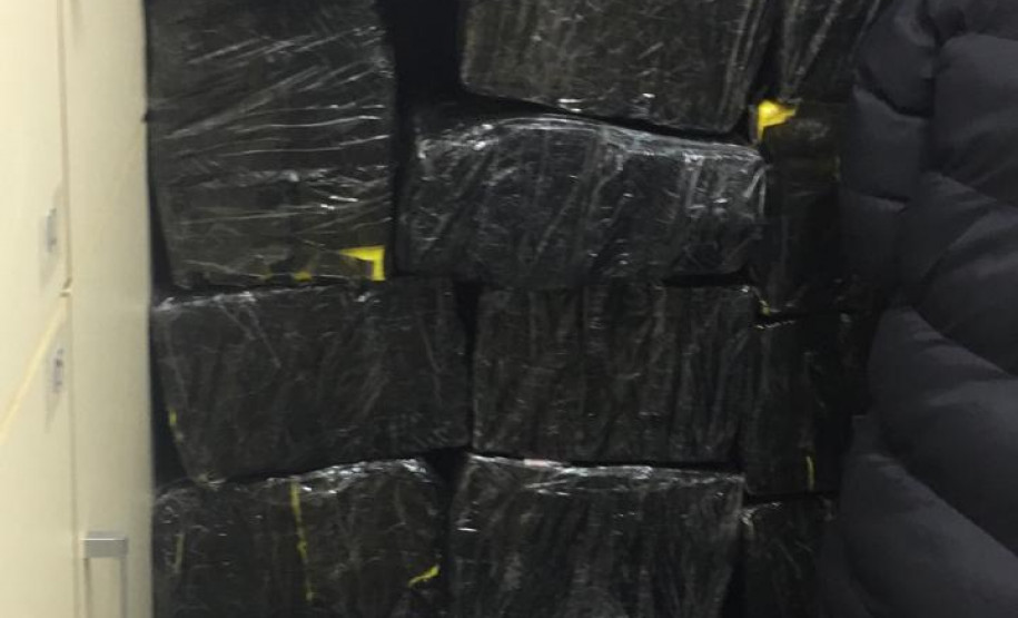 Droga apreendida em Porto Amazonas.