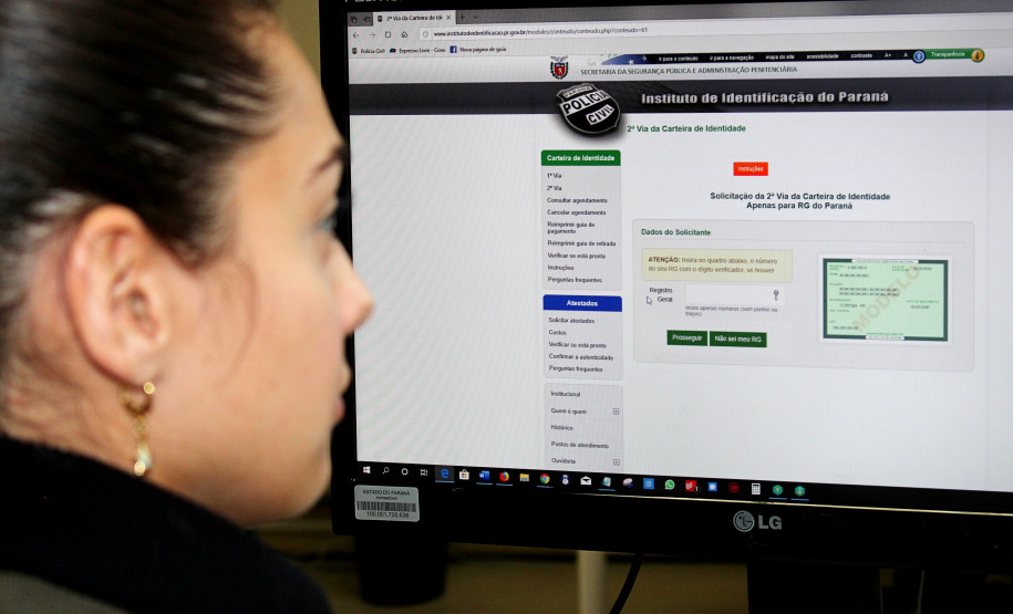 PCPR emite 408% mais segundas vias de carteiras de identidade em 2019.