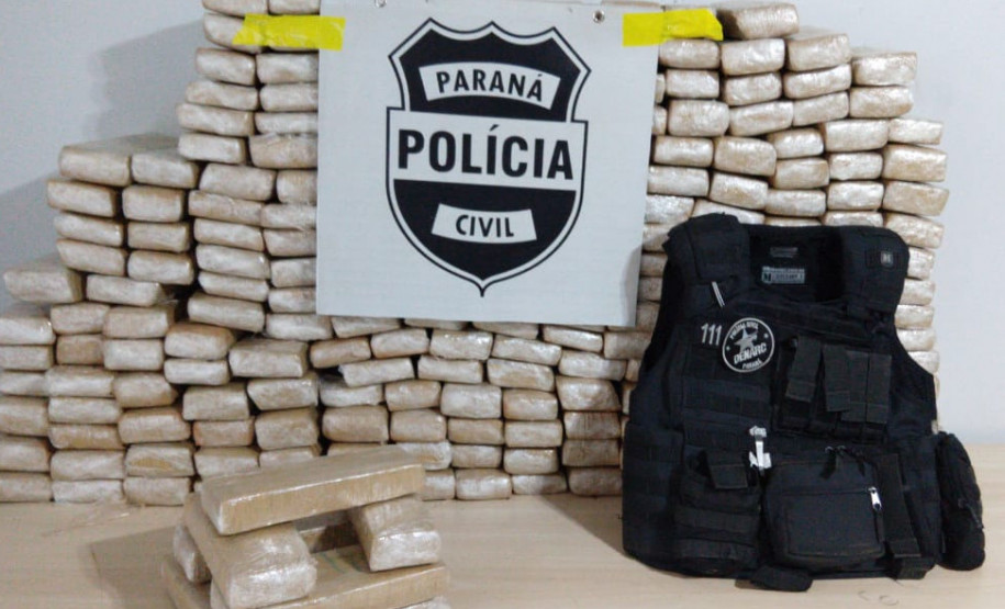 PCPR apreende 211 quilos de maconha em Cascavel