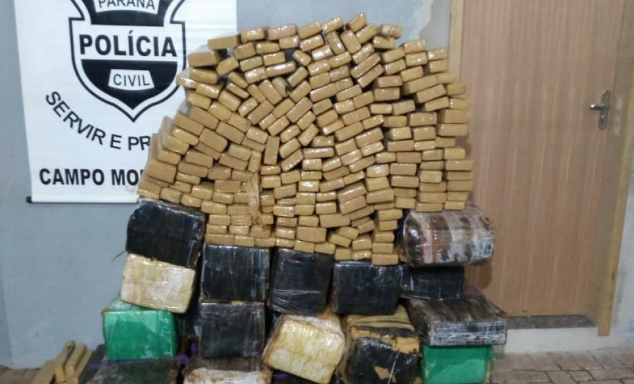 PCPR apreende veículo com mais de 500 quilos de maconha em Campo Mourão