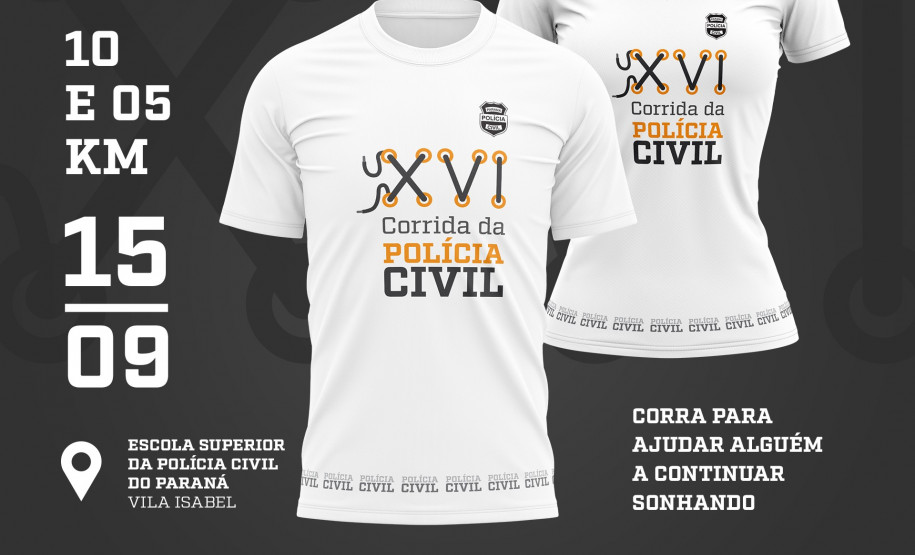 Abertas as inscrições para a 16ª Corrida de Rua da PCPR.