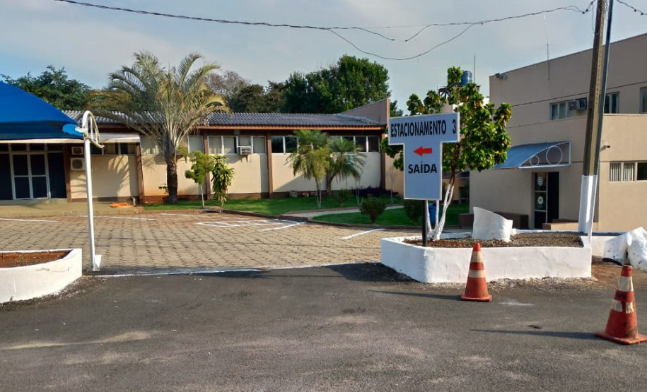 PCPR reestrutura estacionamento de unidade em Foz do Iguaçu