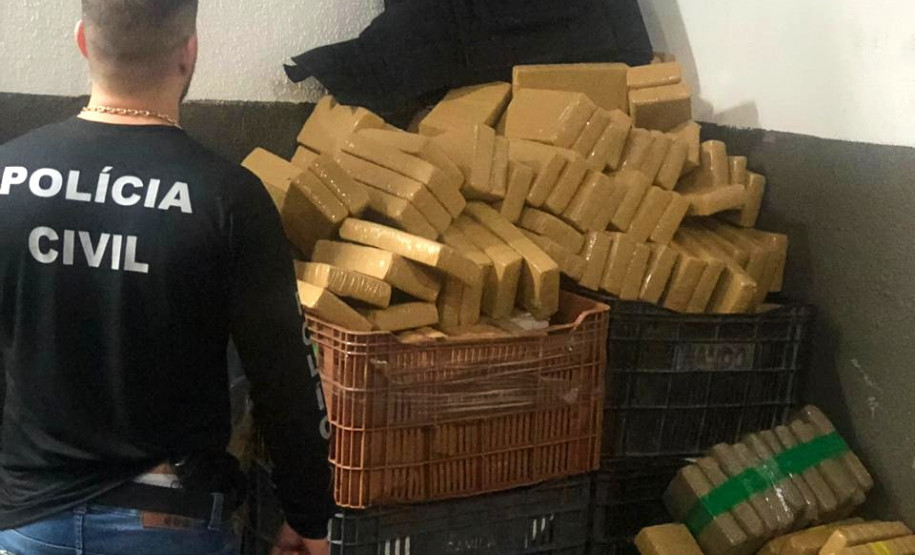 PCPR apreende mais de meia tonelada de maconha em Foz do Iguaçu