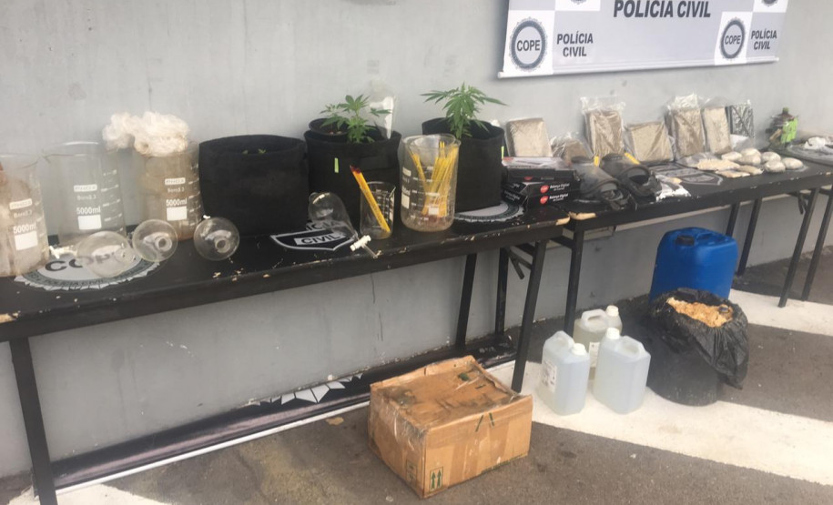 PCPR apreende drogas e equipamentos avaliados em R$ 2 milhões em Curitiba e na RMC