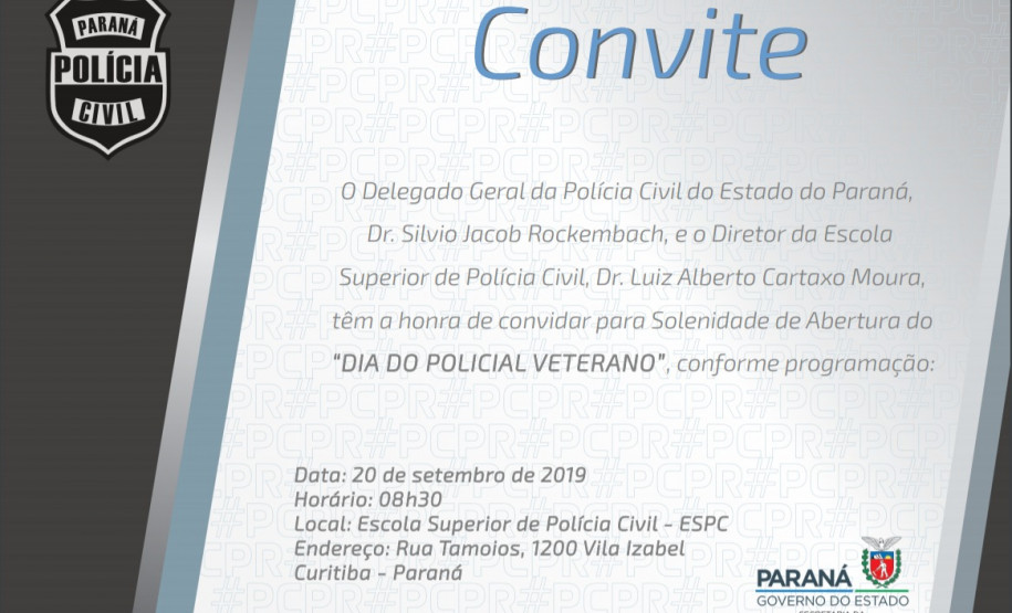 PCPR promove Dia do Policial Veterano