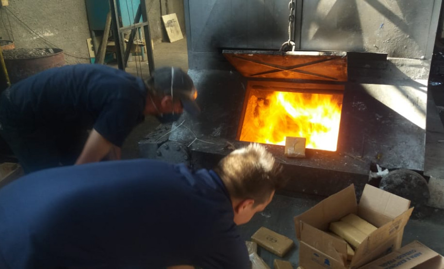 PCPR incinera 700 quilos de entorpecentes na RMC --