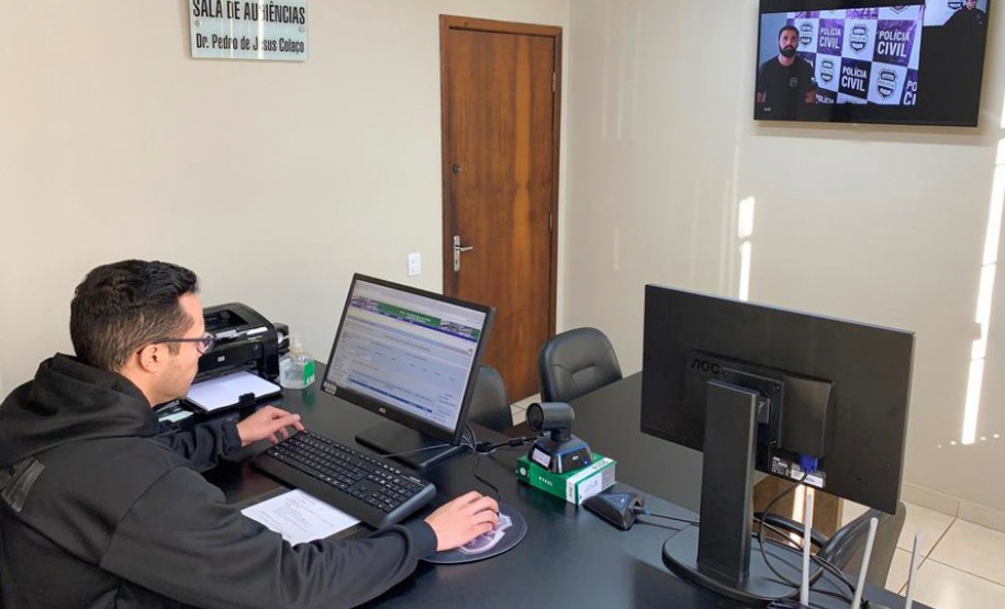 Flagrantes por videoconferência agilizam o trabalho da PCPR