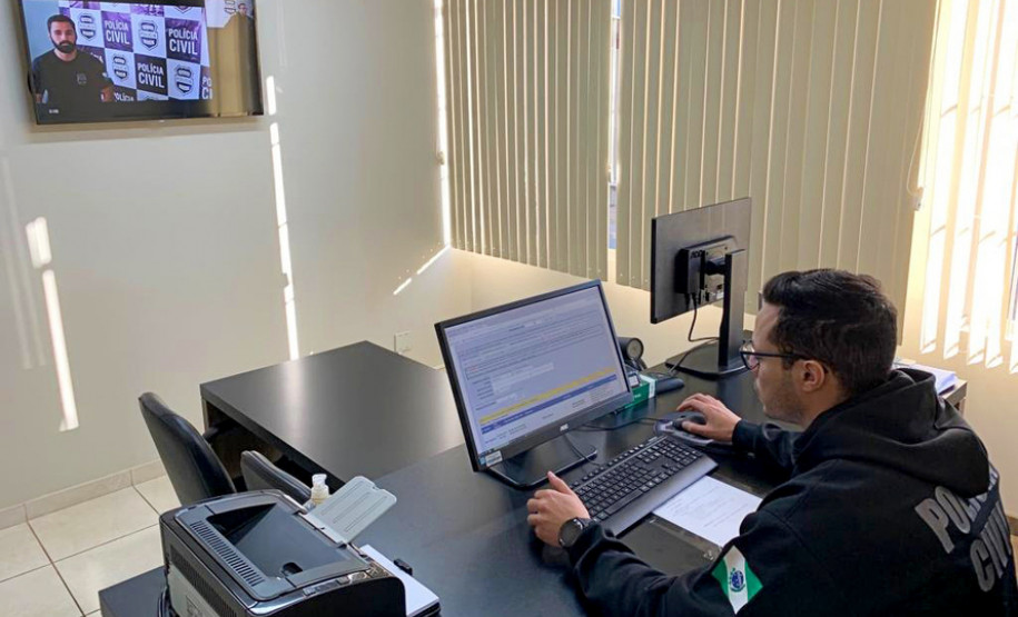 Flagrantes por videoconferência agilizam o trabalho da PCPR