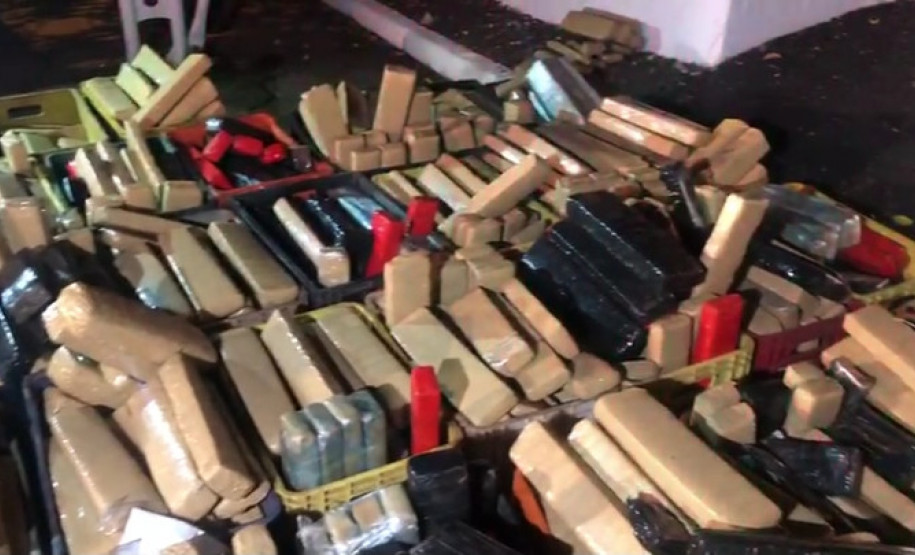 PCPR apreende 1,2 tonelada de maconha em Foz do Iguaçu