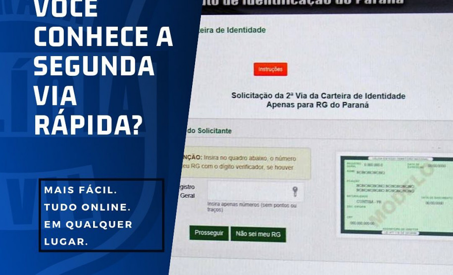 PCPR supera emissões de segunda via rápida de RG em 2018