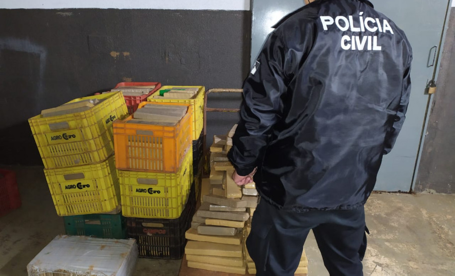 PCPR apreende 476 quilos de droga em Foz do Iguaçu