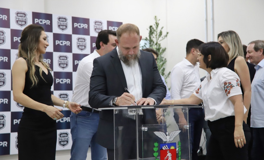 PCPR inaugura delegacia da mulher em Pato Branco PCPR inaugura delegacia da mulher em Pato Branco