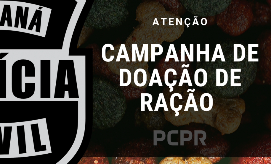 PCPR lança campanha para arrecadar rações para cães e gatos