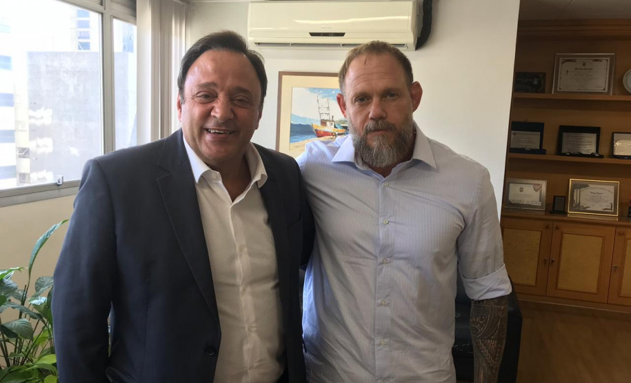 Delegado Geral recebe a visita do deputado estadual Hussein Bakri