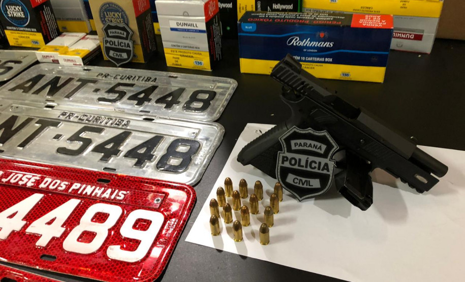 PCPR recupera carga de cigarros roubada e prende dois homens em São José dos Pinhais