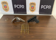 PCPR prende agiota e apreende arma de fogo em Araucária