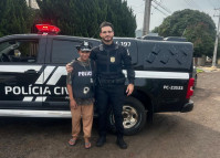 PCPR realiza sonho de menino com visita especial em Iretama