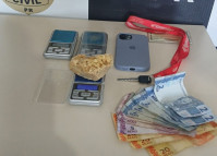 PCPR, PMPR e GCM prendem homem em flagrante por tráfico de drogas em Sengés