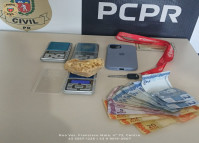 PCPR, PMPR e GCM prenderam um homem em flagrante por tráfico de drogas em Sengés