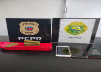 PCPR e PMPR prendem dois irmãos em flagrante por tráfico de drogas em São Mateus do Sul